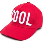 Gorras estampadas rojas de algodón rebajadas con logo Dsquared2 Talla Única para hombre 