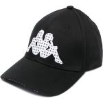 Gorras estampadas negras de algodón rebajadas talla 58 con logo Kappa para mujer 