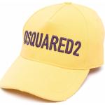 Gorras estampadas amarillas de algodón rebajadas con logo Dsquared2 Talla Única para hombre 
