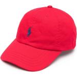 Gorras infantiles rojas de algodón con logo Ralph Lauren Lauren 