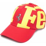 Gorras estampadas rojas de poliester con logo Ferrari Talla Única para mujer 