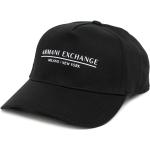 Gorras estampadas negras de algodón rebajadas con logo Armani Exchange Talla Única para hombre 