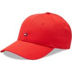 Gorras rojas de algodón rebajadas Tommy Hilfiger Sport para mujer 