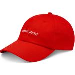 Gorras estampadas rojas rebajadas con logo Tommy Hilfiger Sport para hombre 