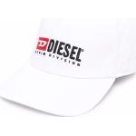 Gorras estampadas blancas de algodón con logo Diesel para hombre 