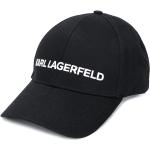 Gorras negras de algodón de béisbol  con logo Karl Lagerfeld Talla Única para mujer 
