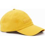 Gorras estampadas amarillas de goma rebajadas con logo Desigual de materiales sostenibles para mujer 