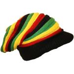 Gorro estilo Bob Marley Rasta Reggae gorro largo con pico de nuevo en bolsa sellada Slouch Baggie Rastafarian