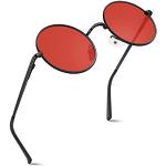 GQUEEN Gafas de Sol Hombre Mujer Polarizadas Retro Clasicas Redondas Lennon Metalicas Vintage con Protección UV400 MEZ1