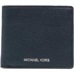 Cartera azul marino de piel de piel rebajadas plegables con logo Michael Kors by Michael para hombre 