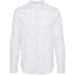 Camisas estampadas blancas de algodón manga larga con logo Armani Exchange 