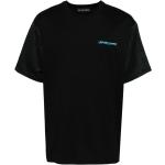 Camisetas negras de algodón de manga corta manga corta con cuello redondo con logo Les benjamins talla L para hombre 