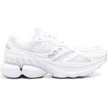 Sneakers bajas blancos de tejido de malla con logo Saucony Grid para mujer 