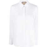 Camisas blancas de algodón con logo Gucci talla M para mujer 