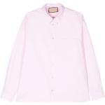 Camisas bordadas rosa pastel de algodón tallas grandes con logo Gucci talla 3XL para mujer 