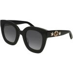 Gafas negras de acetato de sol rebajadas Gucci para mujer 