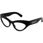 Gafas graduadas negras de acetato rebajadas Gucci para mujer 