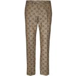 Pantalones beige de algodón de cintura alta rebajados tallas grandes Gucci talla XXL para mujer 