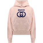 Sudaderas rosas de algodón con capucha informales Gucci talla XS para mujer 