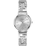 Relojes plateado de plata de pulsera analógicos con correa de plata Guess para mujer 