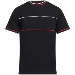 Camisetas negras de algodón de manga corta manga corta con cuello redondo con logo Guess talla XS para hombre 