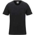 Camisetas negras de algodón de manga corta manga corta con escote V de punto Guess talla XS para hombre 
