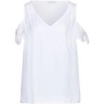 Camisetas blancas de poliester de manga corta manga corta con escote V de encaje Guess talla XS para mujer 