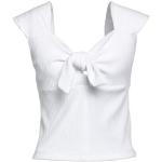 Camisetas blancas de viscosa de manga corta manga corta de punto Guess talla L de materiales sostenibles para mujer 