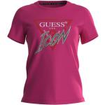 Camisetas rosas rebajadas Guess talla XS para mujer 