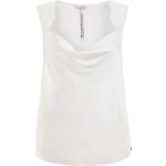 Camisetas blancas de sintético con encaje  rebajadas sin mangas de encaje Guess talla M para mujer 