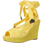 Sandalias amarillas de cuña con tacón de cuña Guess talla 40 para mujer 