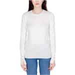 Suéters  blancos de algodón de otoño manga larga Guess talla L para mujer 