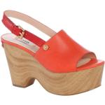 Sandalias rojas de goma con plataforma rebajadas Guess talla 35 para mujer 