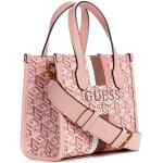 Bolsos rosas de moda con logo Guess para mujer 