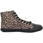 Zapatillas doradas de tela de leopardo leopardo Guess talla 36 para mujer 