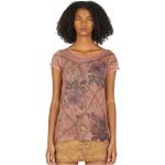 Guess, Camiseta Frontier Star Wing Americano Pink, Mujer, Talla: XL