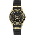GUESS Valencia Quartz W1157L1 Stainless Steel Gold Silicone Strap Women's Watch