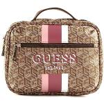 Neceseres beige con logo Guess para mujer 