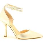 Sandalias doradas de goma de tiras con tacón más de 9cm formales Guess talla 39 para mujer 