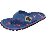 Gumbies Modelo Original | Azul/Turquesa | Separador de dedos zapatos Mujer/Hombre Sandalias, Flamingo., 41 EU