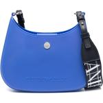 Bolsos satchel azules de PVC rebajados con logo Armani Emporio Armani para mujer 