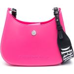 Bolsos satchel rosas de PVC rebajados con logo Armani Emporio Armani para mujer 