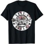 Camisetas negras de encaje con encaje  Guns N Roses floreadas talla S para hombre 