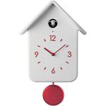 Guzzini QQ Cuckoo Home Reloj Con Pendulo, ABS, Blanco, 24.8 x 12 x h39 cm
