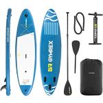 Gymrex GR-SPB403DC Stand Up Paddleboard - Tabla de surf hinchable (125 kg, doble cámara, 335 x 79 x 15 cm), color azul