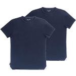 Camisetas azules de algodón de manga corta manga corta Hackett talla L para hombre 