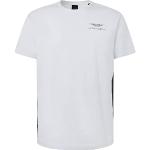 Camisetas blancas de manga corta manga corta con logo Hackett AMR talla S para hombre 