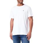Camisetas blancas de algodón de manga corta rebajadas tallas grandes con cuello redondo con logo Hackett talla XXL para hombre 