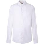 Camisetas blancas de algodón con botones manga larga Hackett talla L para hombre 