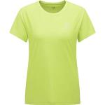 Camisetas deportivas verdes manga corta de punto Haglöfs talla XS para mujer 